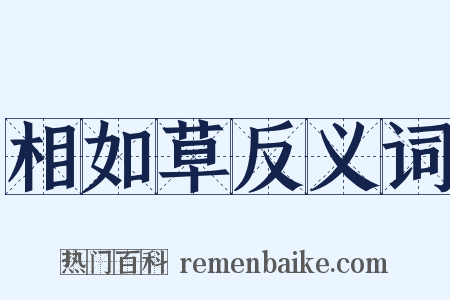 相如草反义词是什么意思的图片